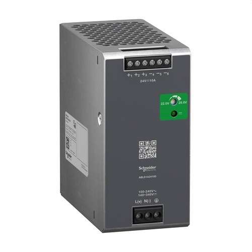 Sursă de alimentare monofazată reglată optimizată 100-240v ac 24v 10a cu referința ABLS1A24100 de la marca SCHNEIDER ELECTRIC