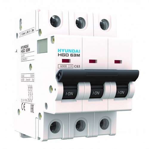 Disjunctor Magnetotermic STD 2P 16A C Curbă 6kA cu referința HGD63-M2P016C de la marca HYUNDAI