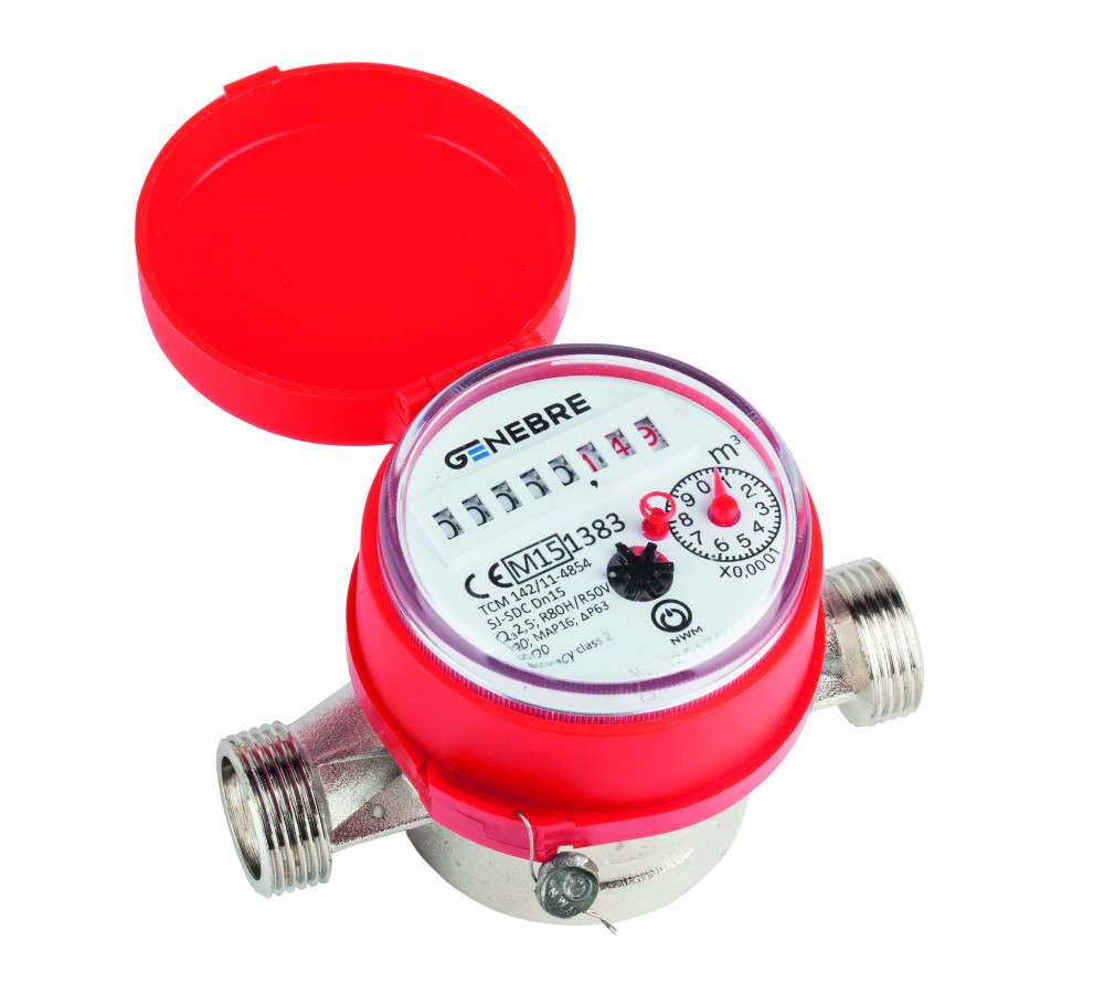 Contor de apă caldă 3/4 x 3/4" DN15 cu referința 6111C 05 de la marca GENEBRE
