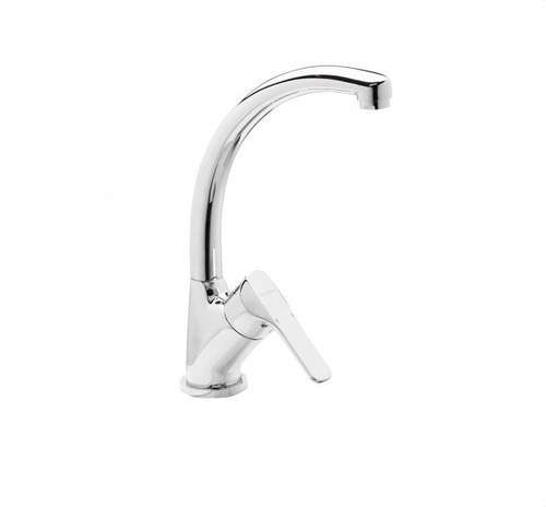 Robinet de bucătărie monocomandă cu gura conformă K8 crom cu referința 61204 28 45 66 de la marca GENEBRE