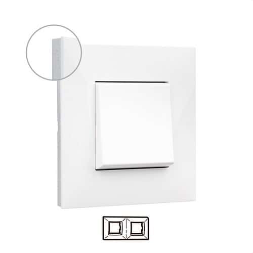 Cadru decorativ cu 2 elemente alb/crom Valena Next cu referința 741012 de la marca LEGRAND