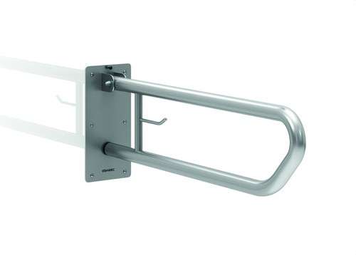 Bară de susținere rabatabilă 800mm suport hârtie inox satinat cu referința GW11 07 04 01 de la marca GENWEC