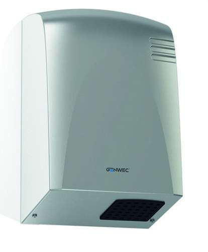 Uscător de mâini cu senzor electronic Wecflow din oțel inoxidabil satinat cu referința GW01 14 04 01 de la marca GENWEC
