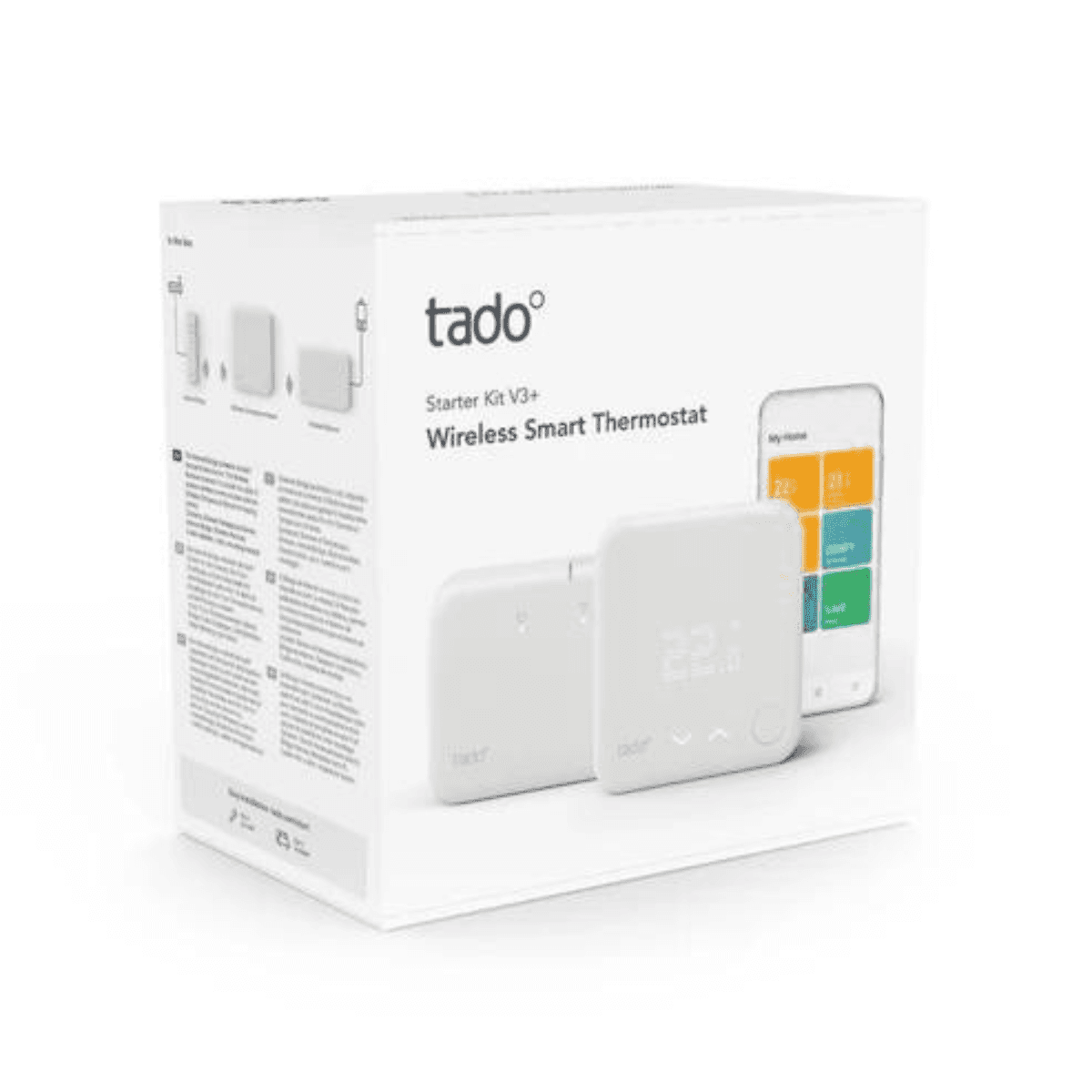 Kit de pornire termostat inteligent wireless TADOº V3+ cu WiFi și aplicație cu referința ST KIT W V3 + de la marca TADOº