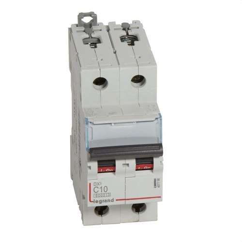 Întrerupător automat DX3 2P 10A Curbă C 6/10kA cu referința 407798 de la marca LEGRAND