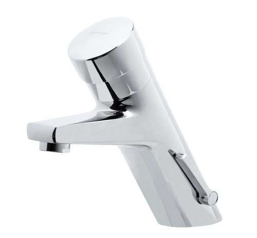 Baterie de lavoar temporizată cu buton 1/2" cromată cu referința 1034 04 de la marca GENEBRE