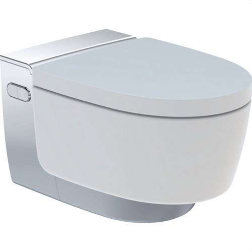 Vas WC suspendat cu bideu Geberit AquaClean Mera Comfort alb și crom cu referința 146.212.21.1 de la marca GEBERIT