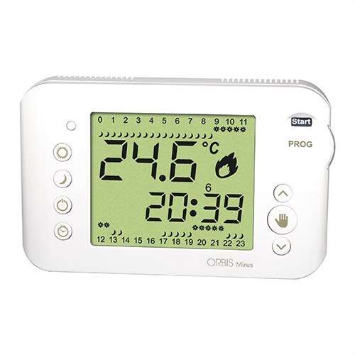 Cronotermostat digital wireless săptămânal Orbis MIRUS alb cu referința OB324700 de la marca ORBIS