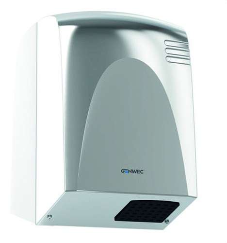 Uscător de mâini cu senzor electronic Wecflow oțel inoxidabil lucios cu referința GW01 14 04 02 de la marca GENWEC