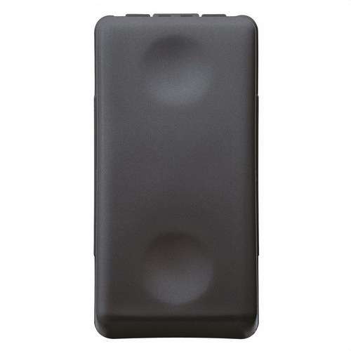 Comutator unipolar neutru de 1 modul System Black cu referința GW21576 de la marca GEWISS