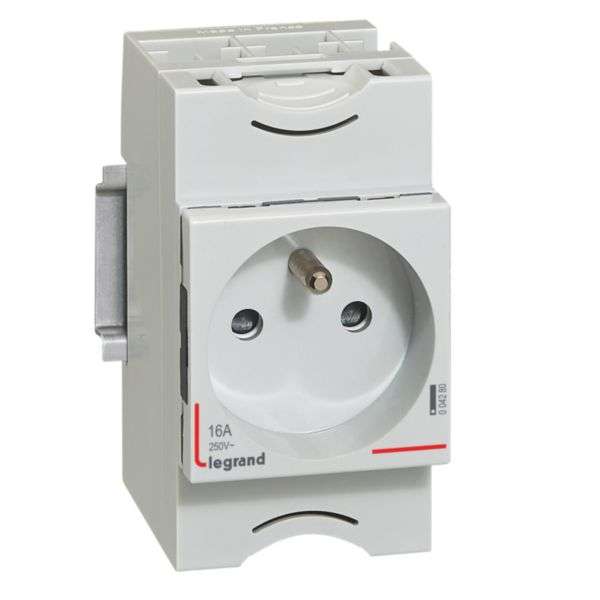 Priză electrică - 10/16A - 250V~ - 2P+T aparentă - cu obturator cu referința 004280 de la marca LEGRAND