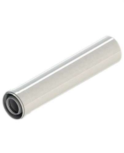 Tub de coș de fum diametru 80/125mm de 1000mm masculin-feminin PP/Oțel alb cu referința 8125-1000MHP15 de la marca FIG
