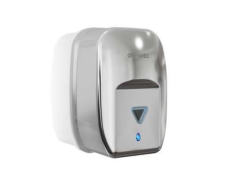 Distribuitor automat de săpun mural inoxidabil lucios cu referința GW04 20 04 02 de la marca GENWEC
