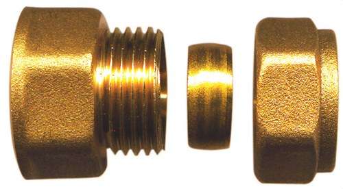 Conector drept femelă din alamă 1/2"x12mm cu referința TAP00223 de la marca ATUSA