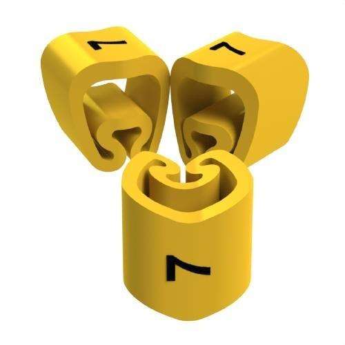 Marcatori galbeni tăiați Ø5 PVC plastificat cu referința 1821-7 de la marca UNEX