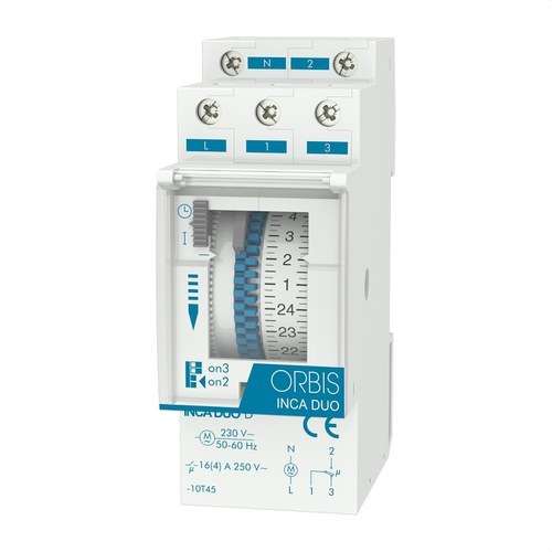 Comutator orar analog INCA DUO D 230V cu referința OB330132 de la marca ORBIS