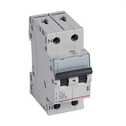 Întrerupător automat TX3 P+N 20A Curba C 6kA cu referința 403587 de la marca LEGRAND