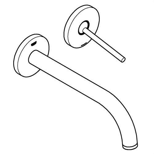 Baterie de perete pentru chiuvetă monocomandă Atrio Joystick supersteel cu referința 29406DC0 de la marca GROHE