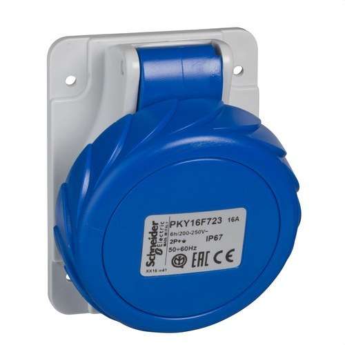Bază încastrabilă de 16A 2P+TT 200-250V IP67 cu referința PKY16F723 de la marca SCHNEIDER ELECTRIC