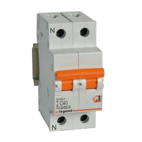 Magnetotermic RX³ - 1P+N - 230V~ - 40A - curba C cu referința 419930 de la marca LEGRAND