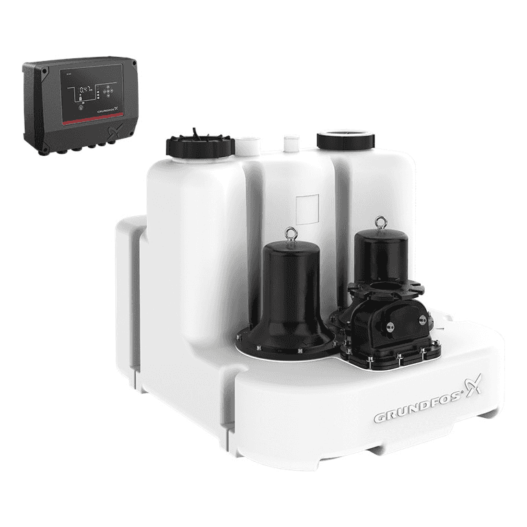 Stație de pompare cu două pompe Grundfos Multilift MLD.38.3.2 cu referința 97901114 de la marca GRUNDFOS
