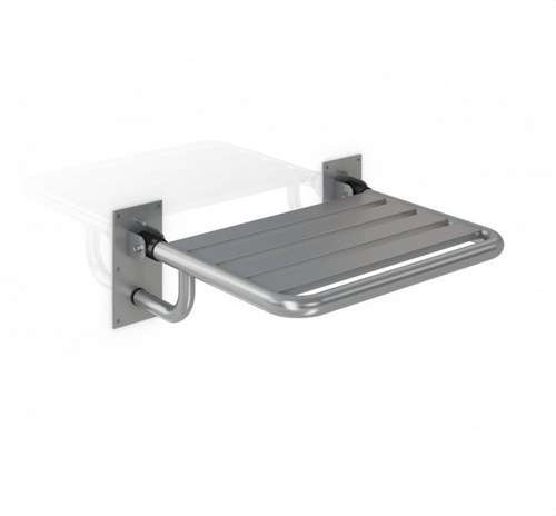 Scaun rabatabil pentru băi și dușuri din inox satinat cu referința GW11 23 04 01 de la marca GENWEC