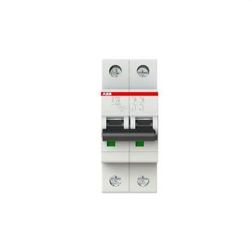 Magnetotermic S202-C16 2P 16A C Curba 6kA cu referința 2CDS252001R0164 de la marca ABB