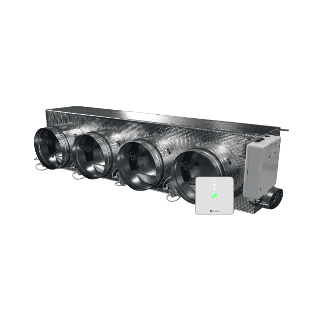 Plenum motorizat Airzone Easyzone 25 Wi-Fi Slim + VMC AZC25DAIST07M4 pentru Daikin – 4 ieșiri Ø150 mm (capacitate medie) cu referința AZC25DAIST07M4 de la marca AIRZONE