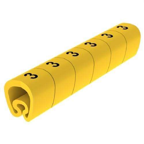 Marcatoare pre-tăiate galbene Ø5 PVC plastifiate cu referința 1811-3 de la marca UNEX