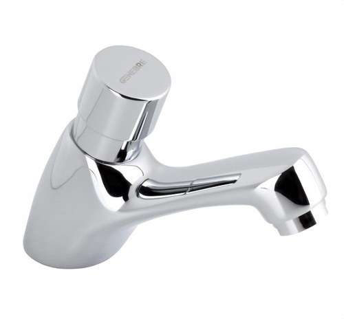 Robinet temporizat pentru lavoar cu buton 1/2" cromat cu referința 1160 04 de la marca GENEBRE