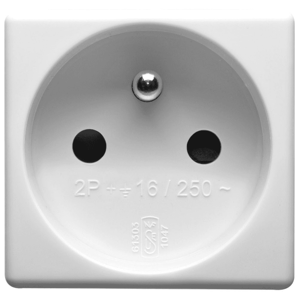 Priză șuko 2P+T standard francez Gewiss System alb cu referința GW20207 de la marca GEWISS