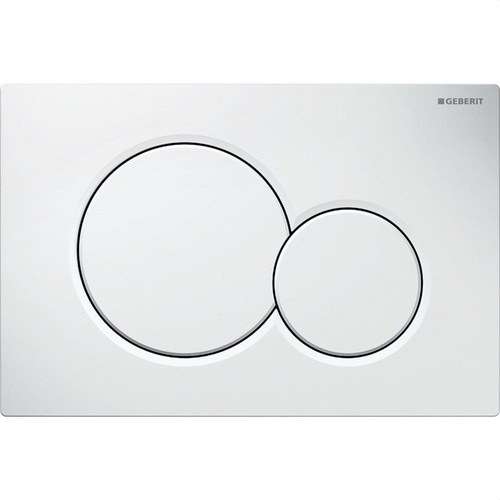 Buton dublu de descărcare SIGMA01 alb lucios cu referința 115.770.11.5 de la marca GEBERIT