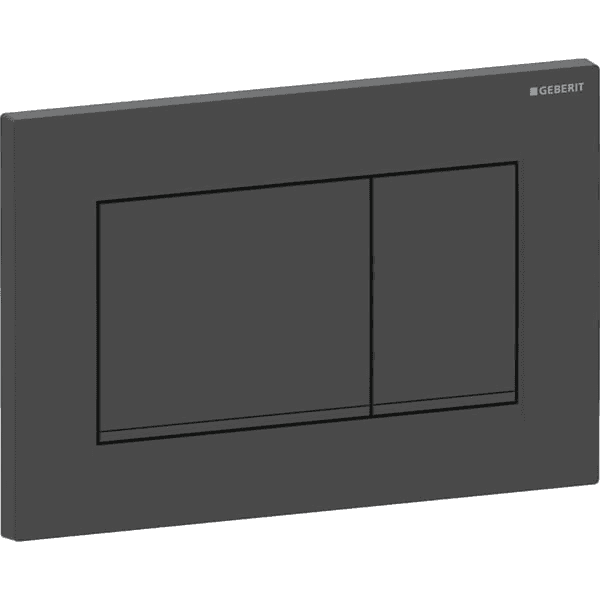 Buton de descărcare dublă Geberit Sigma20 negru mat/negru cu referința 115.883.16.1 de la marca GEBERIT