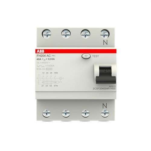 Diferențial 4P 40A Clasa AC 30mA cu referința 2CSF204004R1400 de la marca ABB