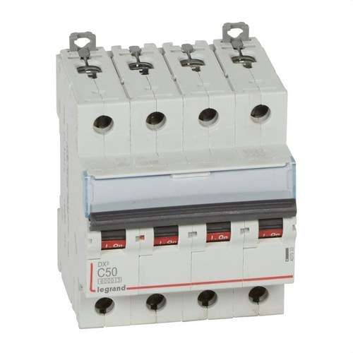 Disjunctor DX3 4P 50A Curba C 6/10kA cu referința 407933 de la marca LEGRAND
