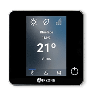 Termostat cu fir Airzone Blueface Zero negru cu referința AZCE6BLUEZEROCN de la marca AIRZONE