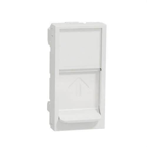 Placă de 1 modul RJ45 Keystone alb polar New Unica cu referința NU946018 de la marca SCHNEIDER ELECTRIC