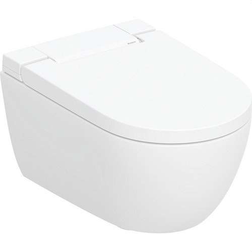 Toaletă suspendată cu bideu Geberit AquaClean Alba cu referința 146.350.01.1 de la marca GEBERIT