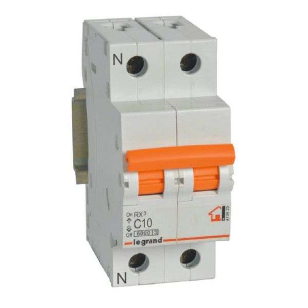 Magnetotermic RX³ - 1P+N - 230V~ - 10A - curba C cu referința 419925 de la marca LEGRAND
