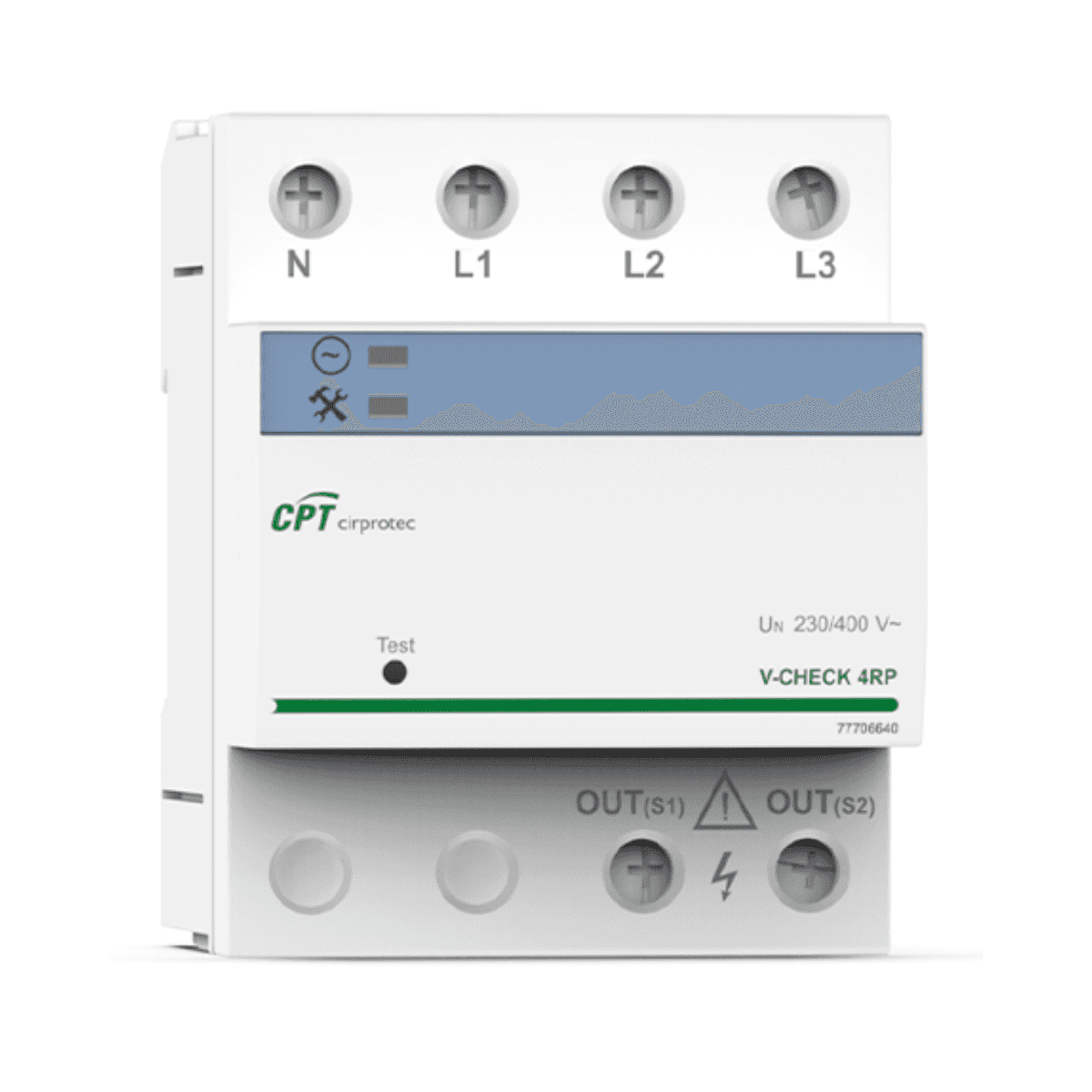 Protector împotriva supratensiunilor permanente V-CHECK 4RP 4P cu referința 77706640 de la marca CIRPROTEC