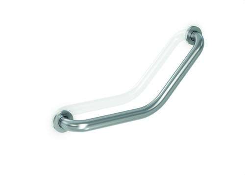 Bară de sprijin unghiulară de 130º 300mm inox lucios cu referința GW11 22 04 02 de la marca GENWEC