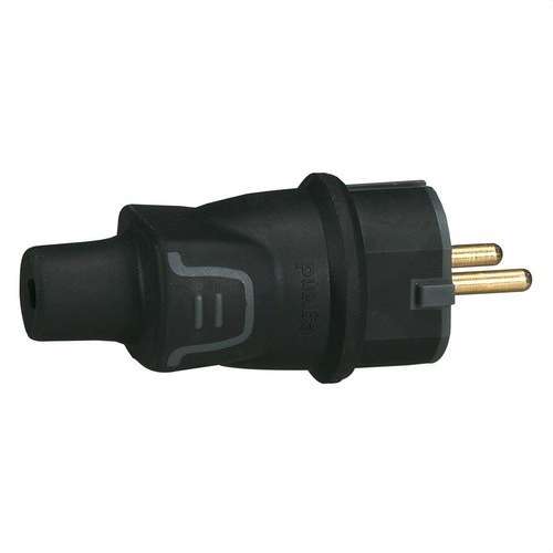 Ștecher 2P+T CAUCIUC NEGRU cu referința 050342 de la marca LEGRAND