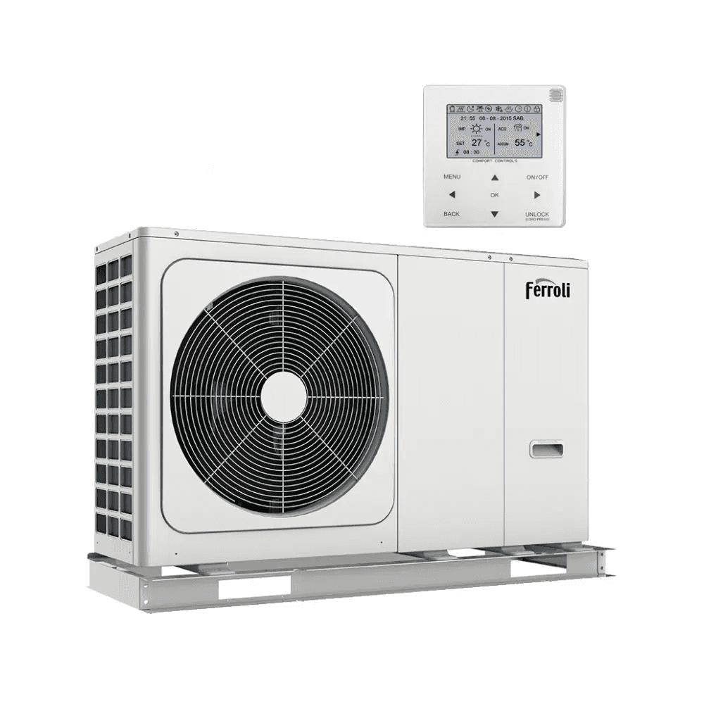 Pompă de căldură aerotermală monobloc Ferroli OMNIA M 3.2 16 kW - Trifazată cu referința 2CP000JF de la marca FERROLI