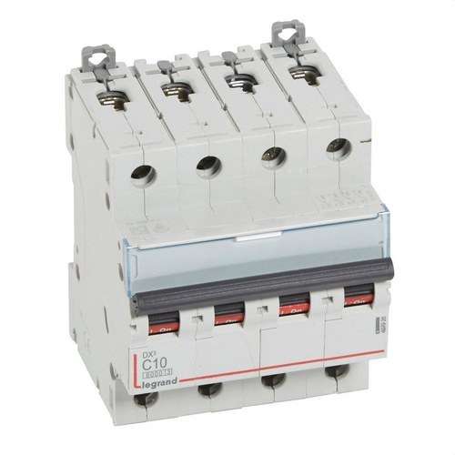 Întrerupător automat DX3 4P 10A Curbă C 6/10kA cu referința 407926 de la marca LEGRAND