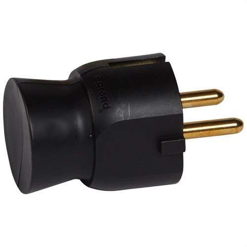 Ștecher 2P+T 16A S/LAT NEGRU cu referința 050178 de la marca LEGRAND