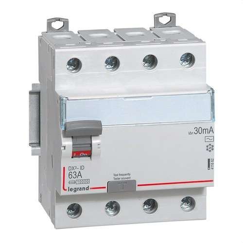Diferențial DX3 4P 63A 30mA Clasa AC cu referința 411662 de la marca LEGRAND