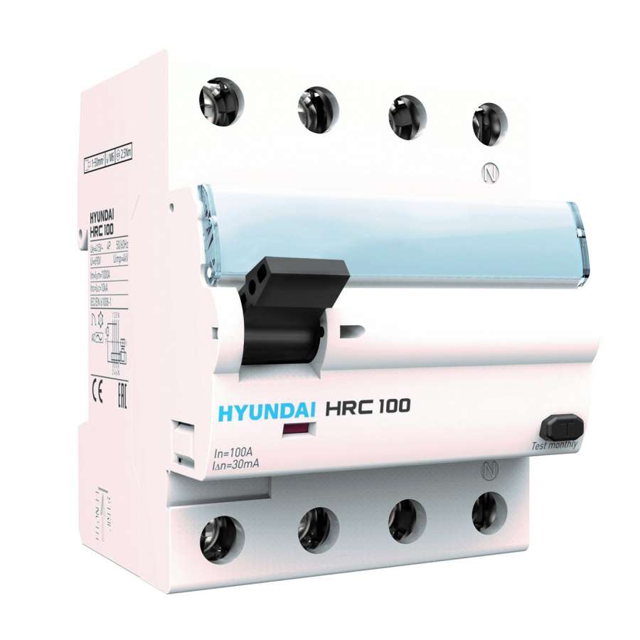 Diferential STD 4P 100A 300mA Clasa A cu referința HRC100S-F4PG7100 de la marca HYUNDAI