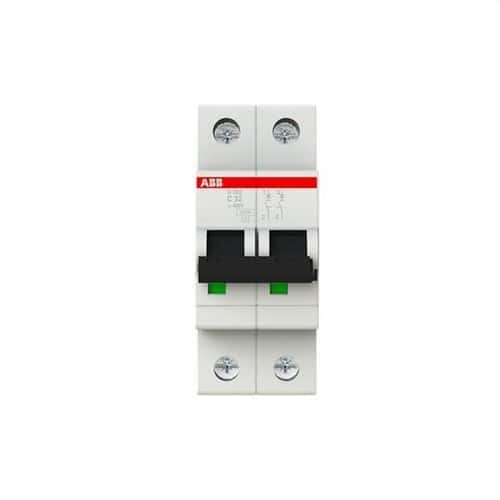 Disjunctor magnetotermic S202-C32 2P 32A Curbă C 10kA cu referința 2CDS252001R0324 de la marca ABB