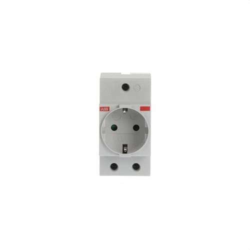 Priză electrică ABB gri fără comutator interior 16A IP20 IP30 250 V cu referința 2CSM210000R0721 de la marca ABB