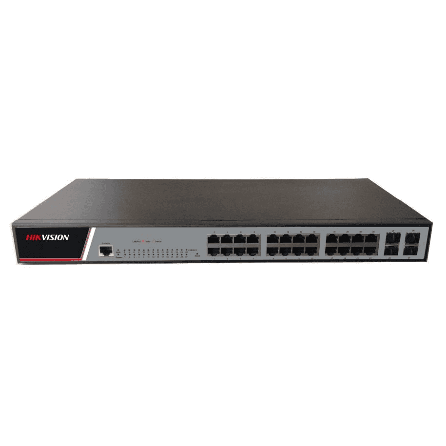 Switch gestionabil cu 28 porturi Hikvision Gigabit DS-3E2528 cu referința DS-3E2528 de la marca HIKVISION